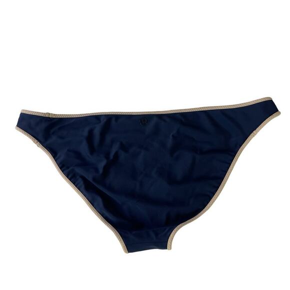 Lululemon Burgundy Red Navy Reversible Bikini Bottom See MEASUREMENTS Women's 10 - Picture 5 of 10
